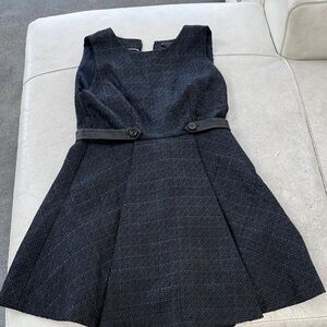 Alice + Olivia Textured Navy Dress